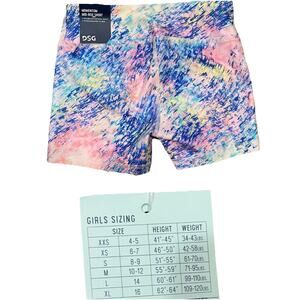 Girls DSG Momentum Mid Rise Size m Carnival Confetti Blue